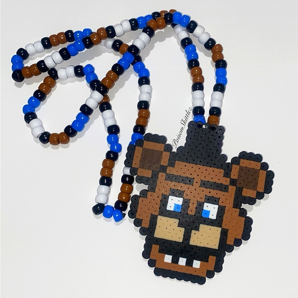 FNAF Freddy Necklace Kandi Five Nights rave